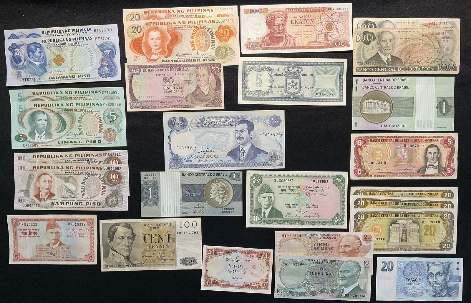 Mixed Lot of 29 World Banknotes Mixed Countries, Dates, Denominations (1 of 8)