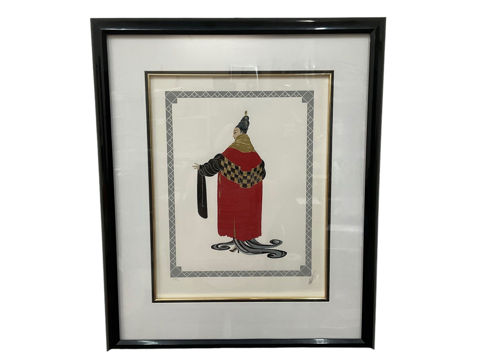 Erte (Romain de Tirtoff, Russian/French, 1892 - 1990) Etching, Signed and Numbered (1 of 9)