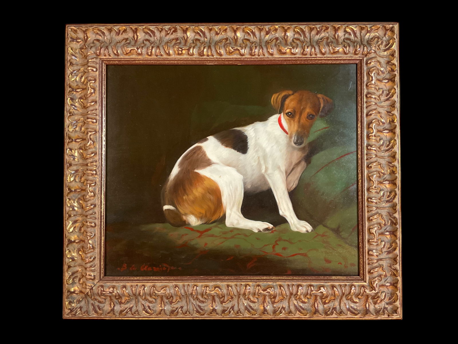 Count Bernard de Claviere, (French, 1934-2016), Oil on Board of Jack Russell Terrier, (1 of 8)