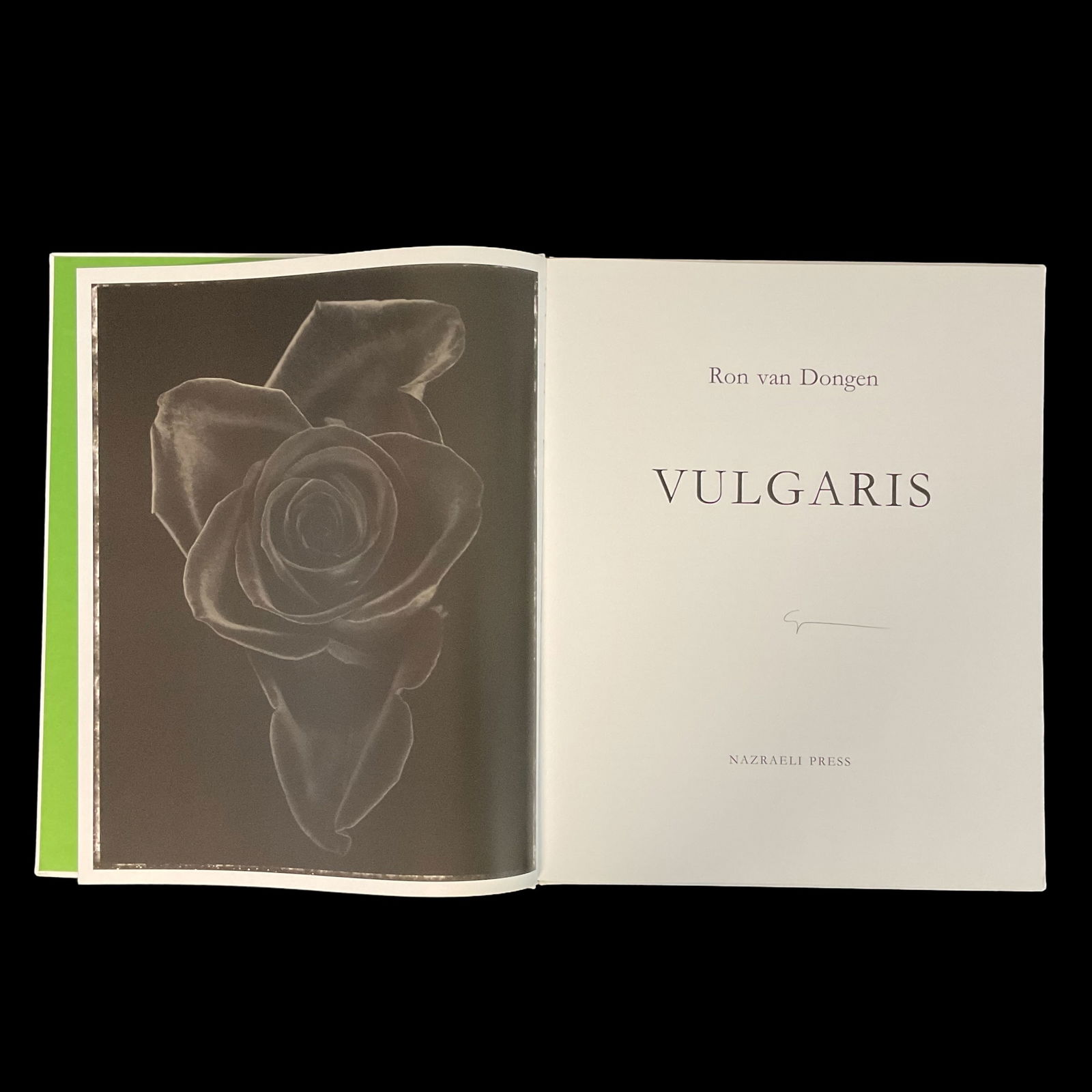 Vulgaris by Ron van Dongen First Edition of 2000 copies Nazraeli Press Signed (1 of 10)