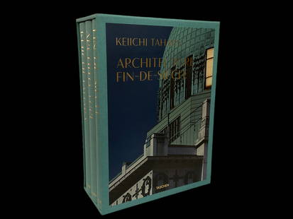 Keiichi Tahara "Architecture Fin-De-Siecle" Taschen XXL Limited Edition: Keiichi Tahara "Architecture Fin-De-Siècle" in three volumes, Taschen XXL Edition, 2017, ISBN 9783836530576, This Book is Copy Number 03872 in a Limited Edition of 10,000 Copies, No Dust Jacket, wi