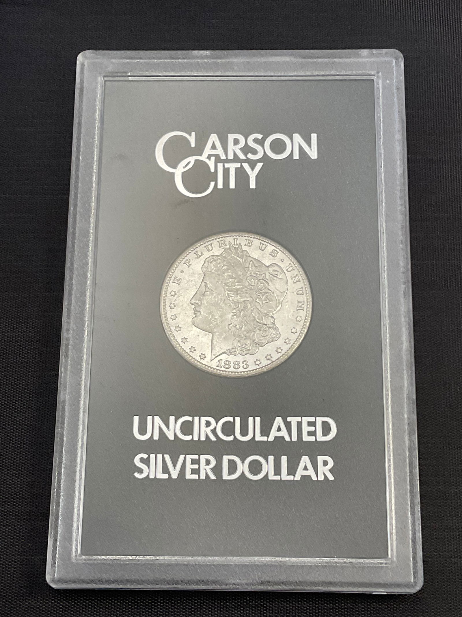 1883 CC Uncirculated Morgan Silver Dollar in Display Case COA (1 of 8)