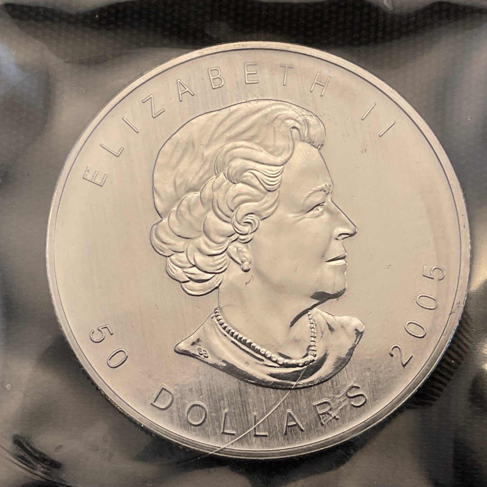 2005 Canada 50 Dollar Maple Leaf 1 oz .9995 Palladium Coin Sealed #3 (1 of 4)