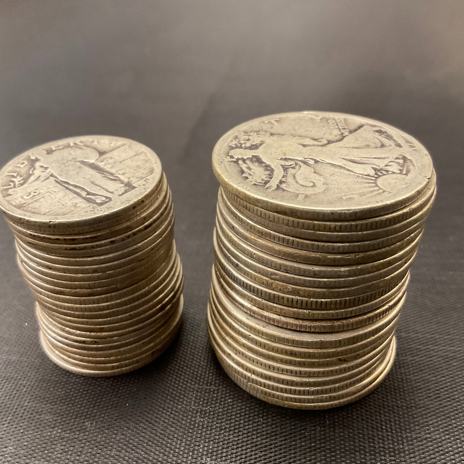 Group of 22 Standing Liberty Silver Quarters and 19 Walking Liberty Silver Half Dollars (1 of 6)