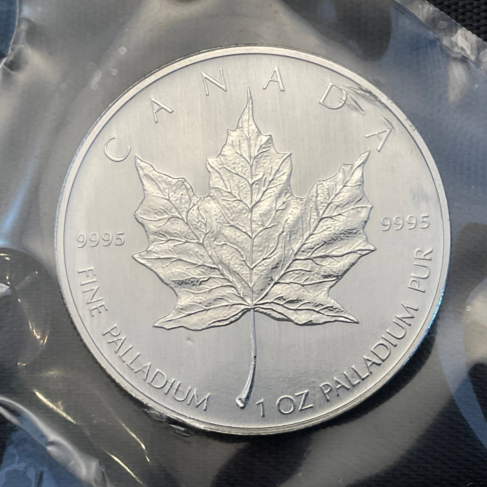 2005 Canada 50 Dollar Maple Leaf 1 oz .9995 Palladium Coin Sealed #11 (1 of 4)