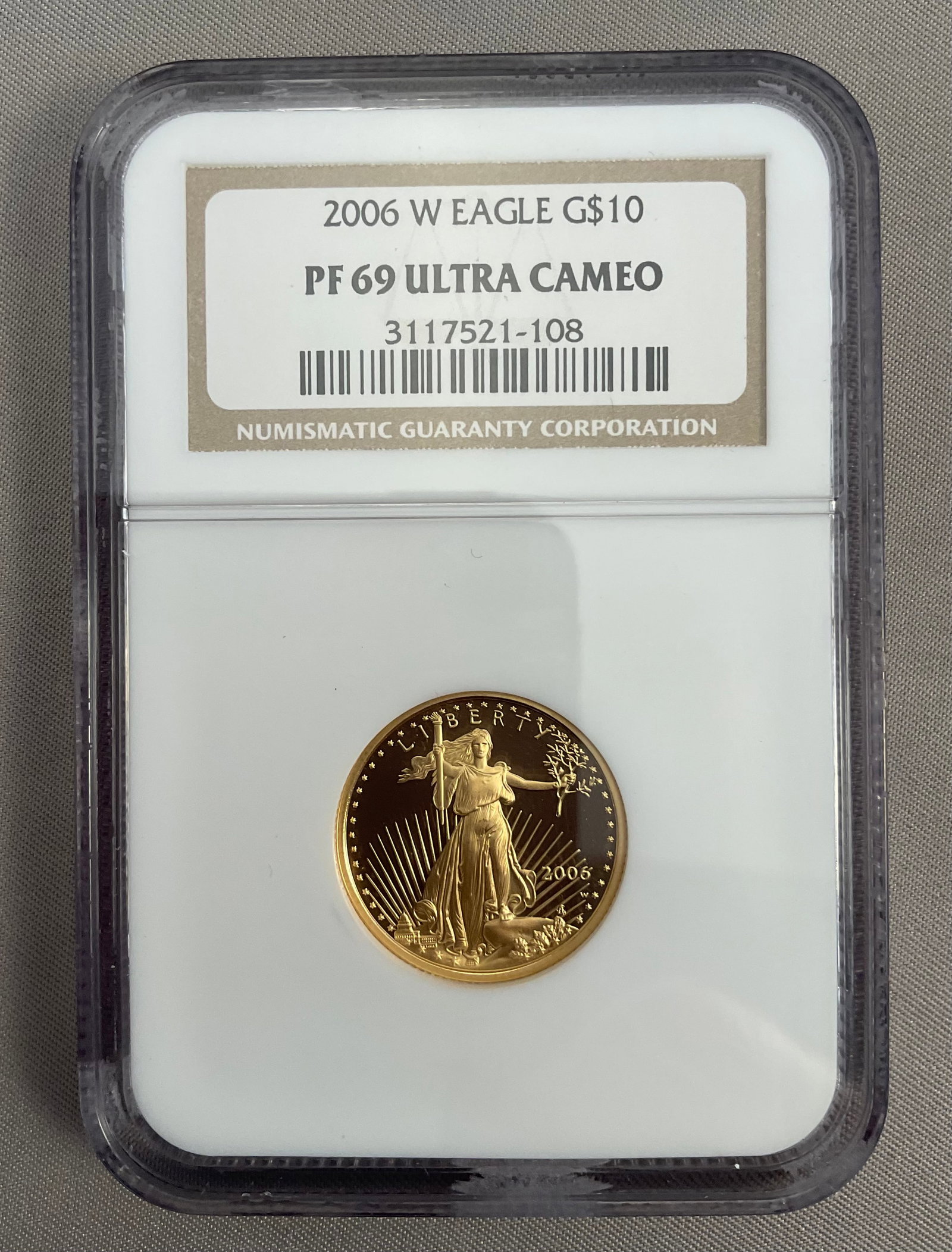 2006 W Eagle $10 Gold Coin NGC PF 69 Ultra Cameo 1/4 oz Fine Gold (1 of 5)