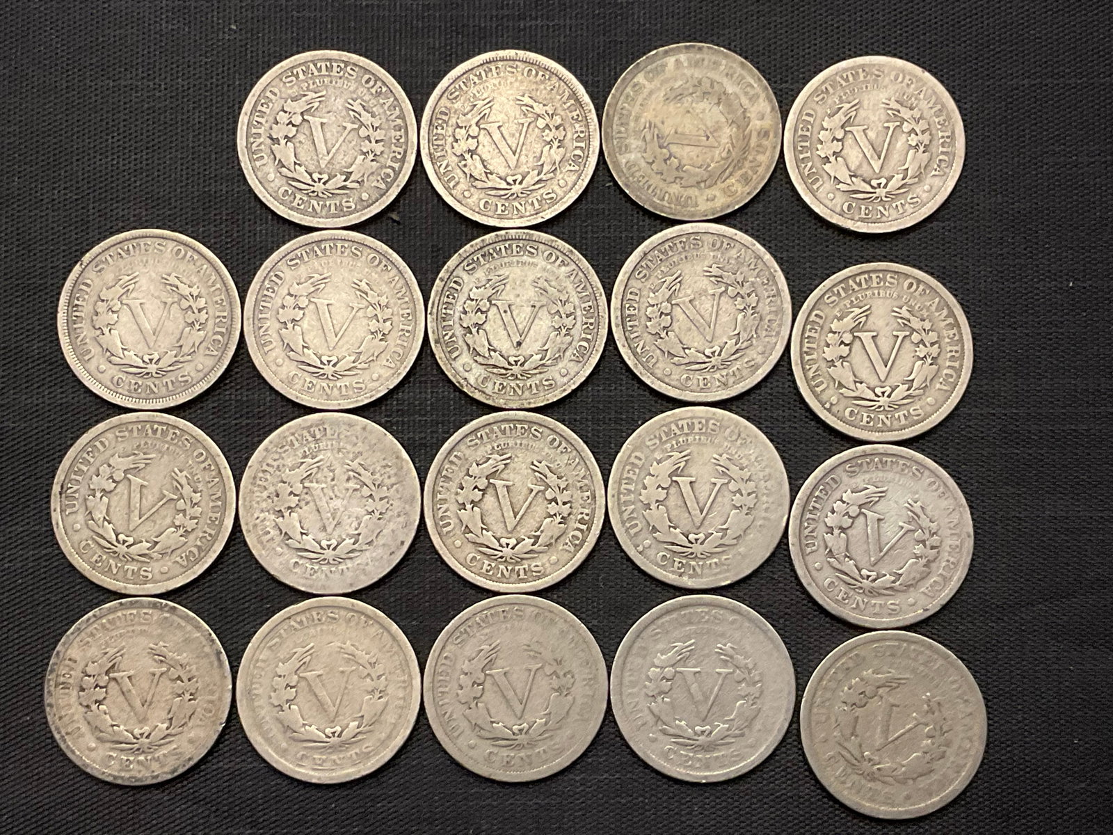 Group of 57 Liberty Head Nickels 1883 - 1913 (1 of 11)