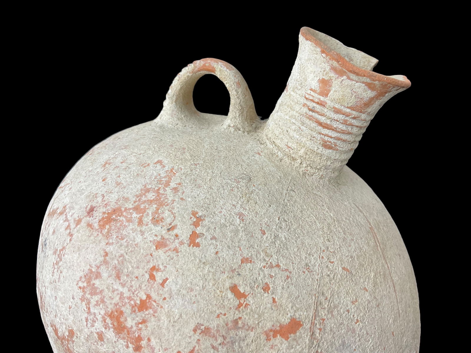 Ancient Holy Land Terracotta Handled Vessel (1 of 12)