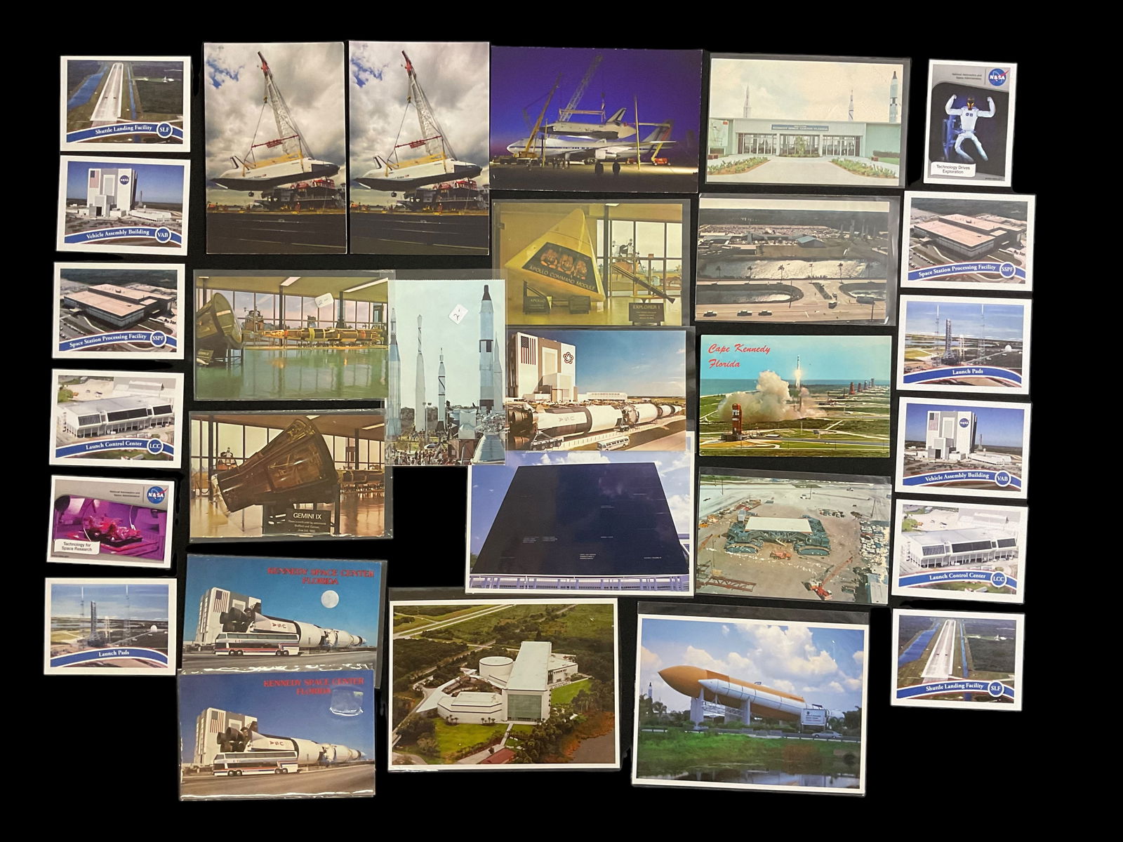 Collection of NASA Kennedy Space Center Post Cards Trading Cards and Space Shuttle Post Cards (1 of 8)
