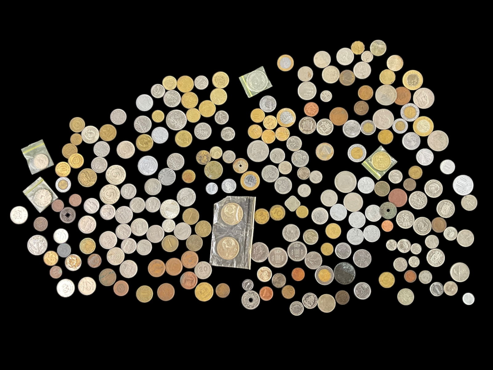 Large Group of Foreign Coins Europe Asia and Americas Mixed Dates (1 of 8)