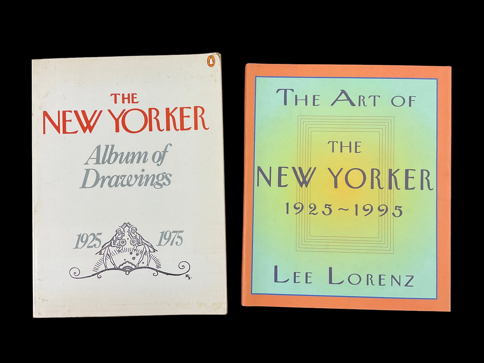 The New Yorker Album of Drawings 1975 and The Art of The New Yorker 1995 1st Edition: The New Yorker Album of Drawings 1975 and The Art of The New Yorker 1995 1st Edition 1) The New Yorker, Album of Drawings, 1925-1975, 1975, Publisher Penguin Books, ISBN 0 14 00 4968 1, cover yellowin