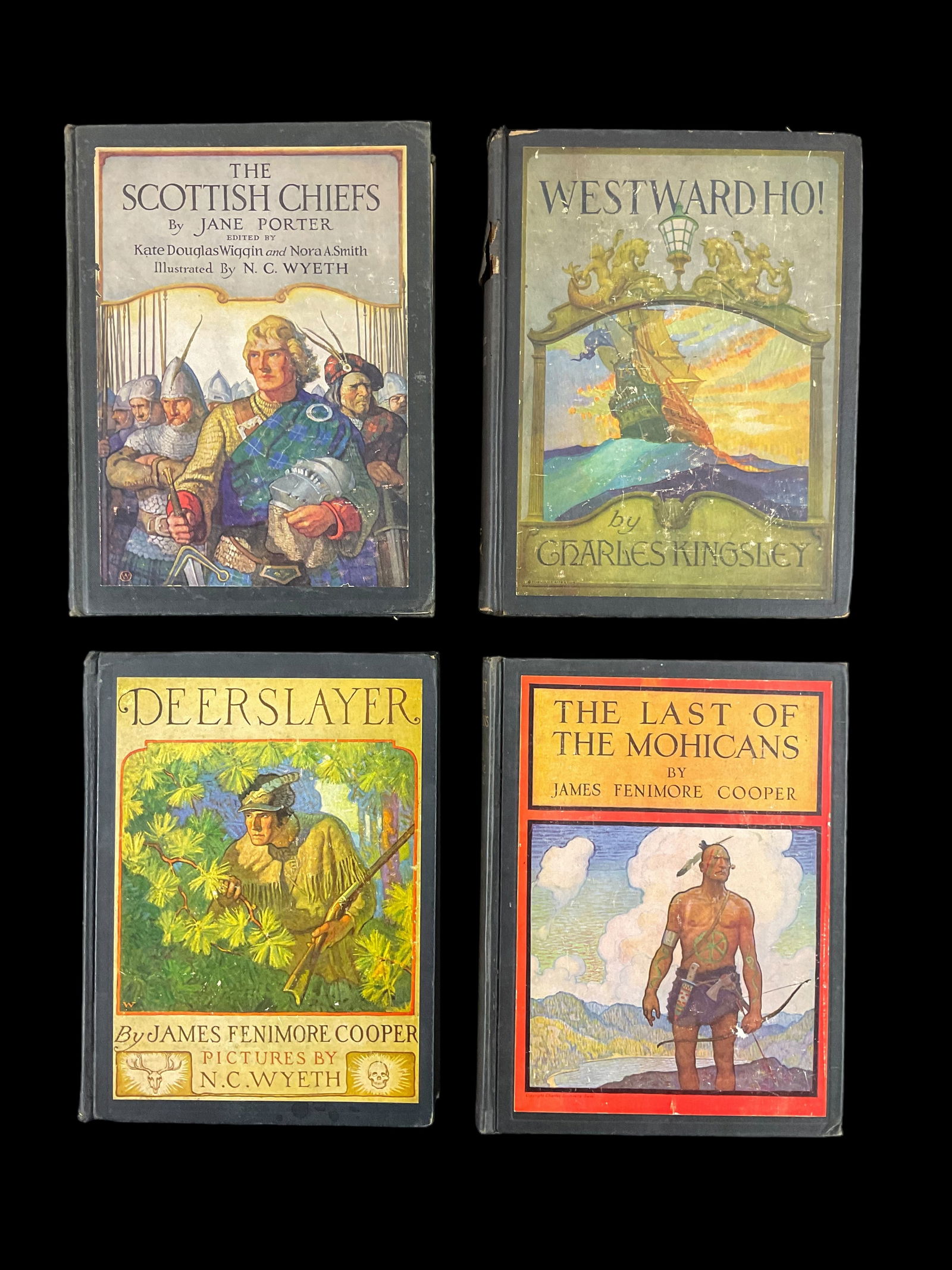 The Scottish Chiefs by Jane Porter 1925, Westward Ho! by Charles Kingsley 1933, The Deerslayer 1929: The Scottish Chiefs by Jane Porter 1925, Westward Ho! by Charles Kingsley 1933, The Deerslayer 1929 and The Last of The Mohicans 1937 by James Fenimore Cooper 1) The Scottish Chiefs, 1925, By Jane Por