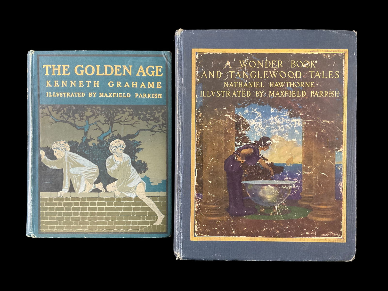 The Golden Age 1904 and A Wonder Book and Tanglewood Tales 1910 Both Illustrated by Maxfield Parrish: The Golden Age 1904 and A Wonder Book and Tanglewood Tales 1910 Both Illustrated by Maxfield Parrish 1) The Golden Age, 1904, by Kenneth Grahame, Illustrated by Maxfield Parrish, Publisher John Lane T