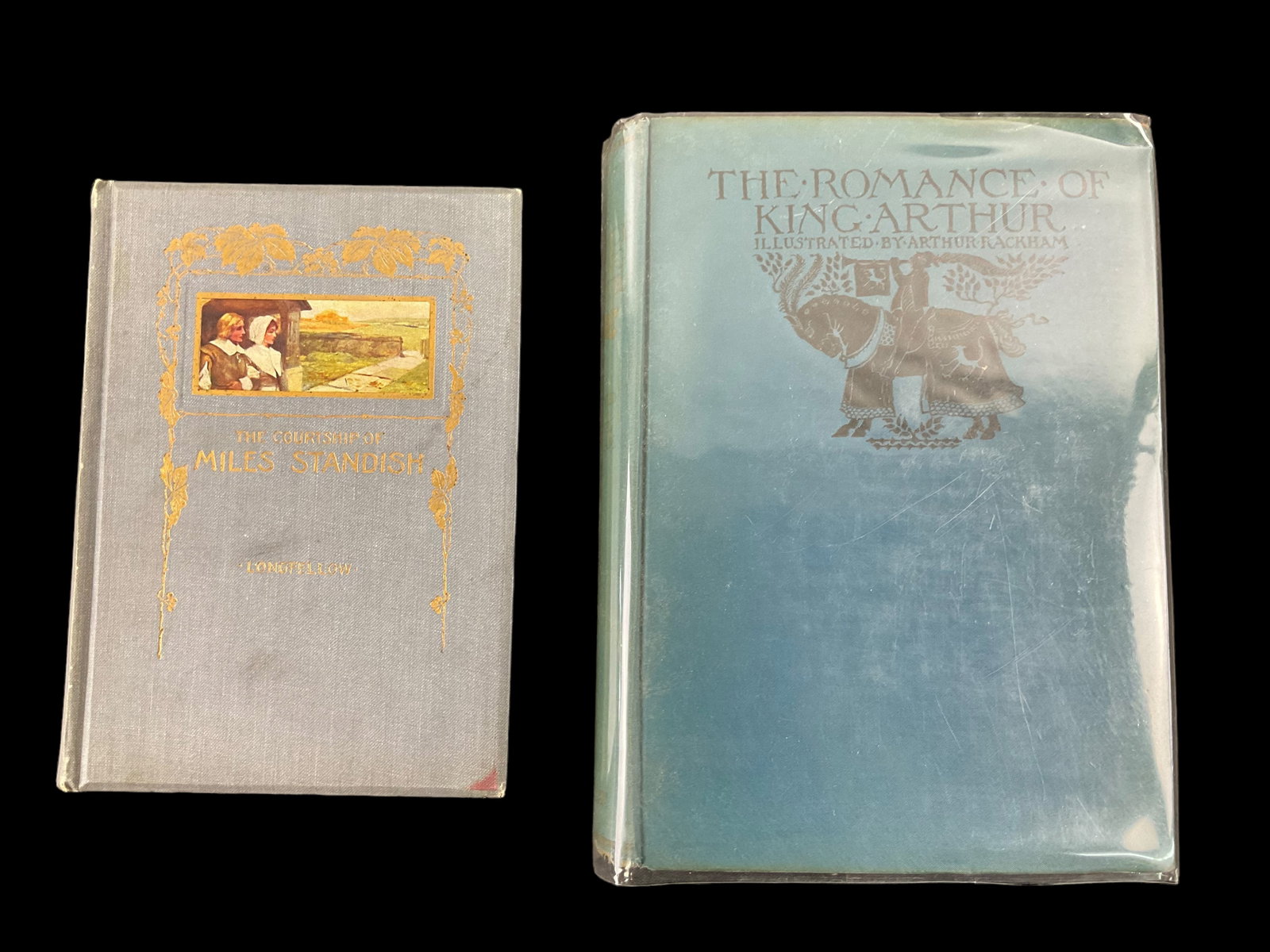 The Courtship Of Miles Standish, The Romance Of King Arthur, 1927: The Courtship Of Miles Standish, The Romance Of King Arthur, 1927 1) The Courtship Of Miles Standish, No Date, by Henry Wadsworth Longfellow, Illustrated by Arthur A. Dixon, Publisher Ernest Nister Lo