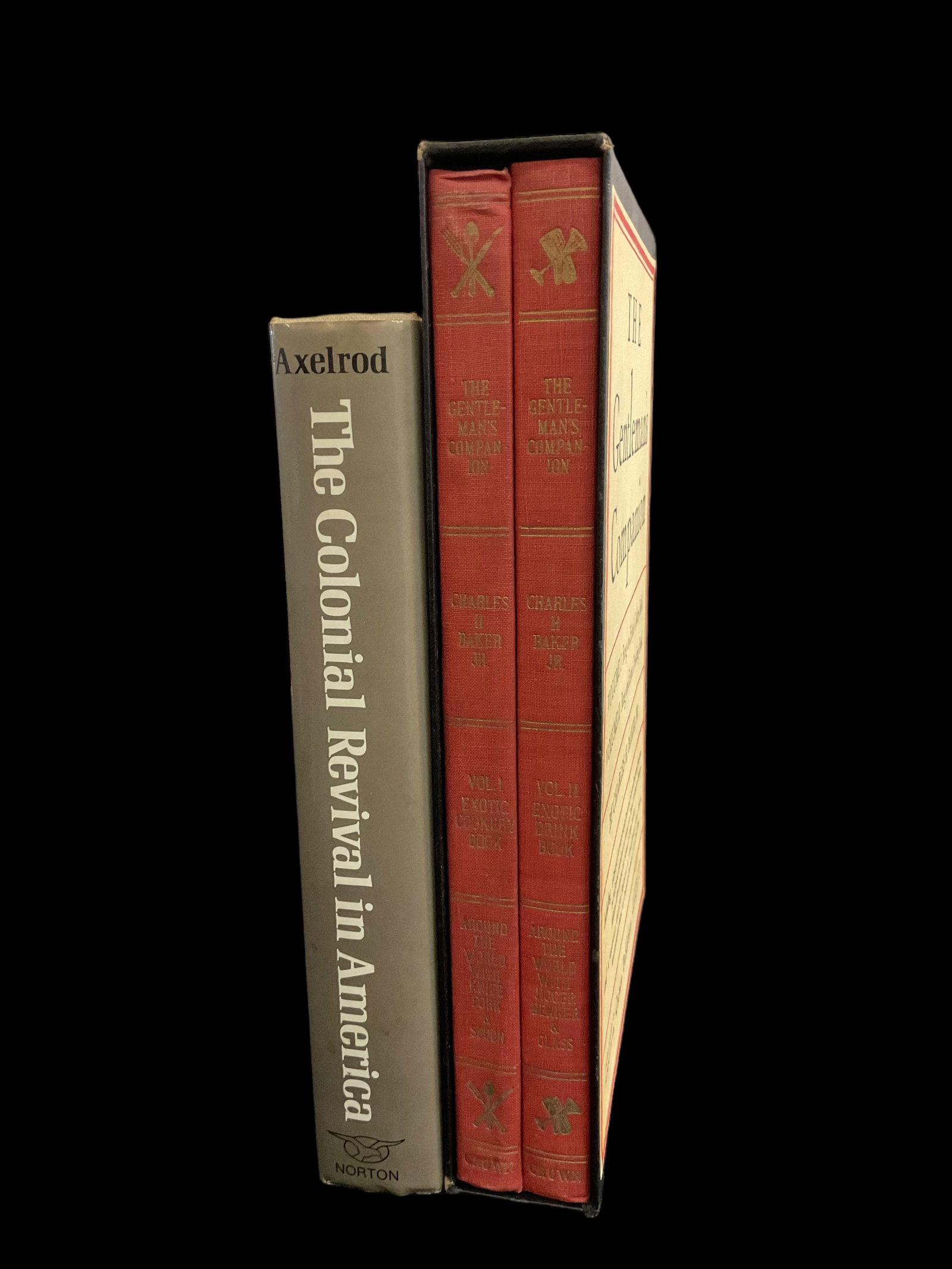 Group of 2 The Colonial Revival in America 1985 1st Edition and The Gentleman's Companion Volume 1 &: The Colonial Revival in America 1985 1st Edition and The Gentleman's Companion Volume 1 & 2 1946 1) The Colonial Revival in America, A Winterthur Book, 1985, Edited by Alan Axelrod, Publisher 