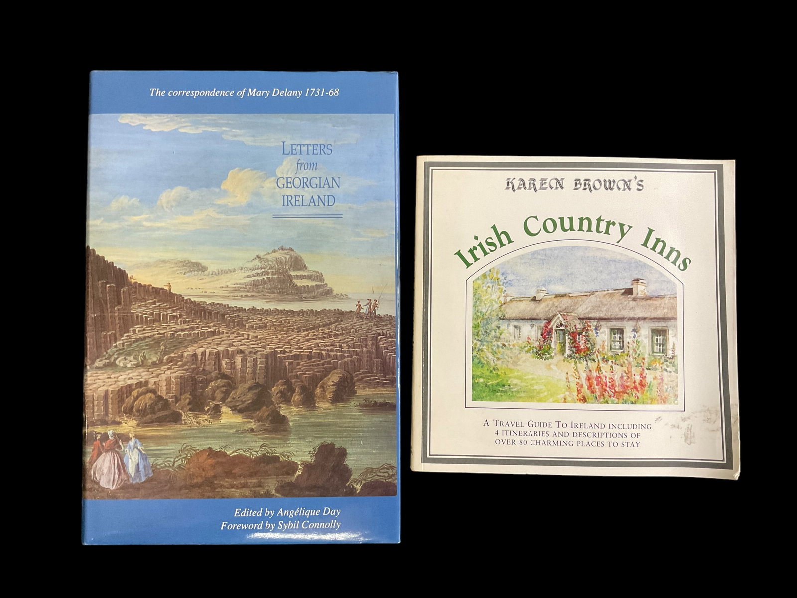 Group of 2 Irish Country Inns 1988 and Letters From Georgian Ireland 1991: Irish Country Inns 1988 and Letters From Georgian Ireland 1991 1) Irish Country Inns, 1988, by June Brown, Illustrated by Barbara Tapp, Publisher Harrap Columbus London, A Travel Guide To Ireland Incl