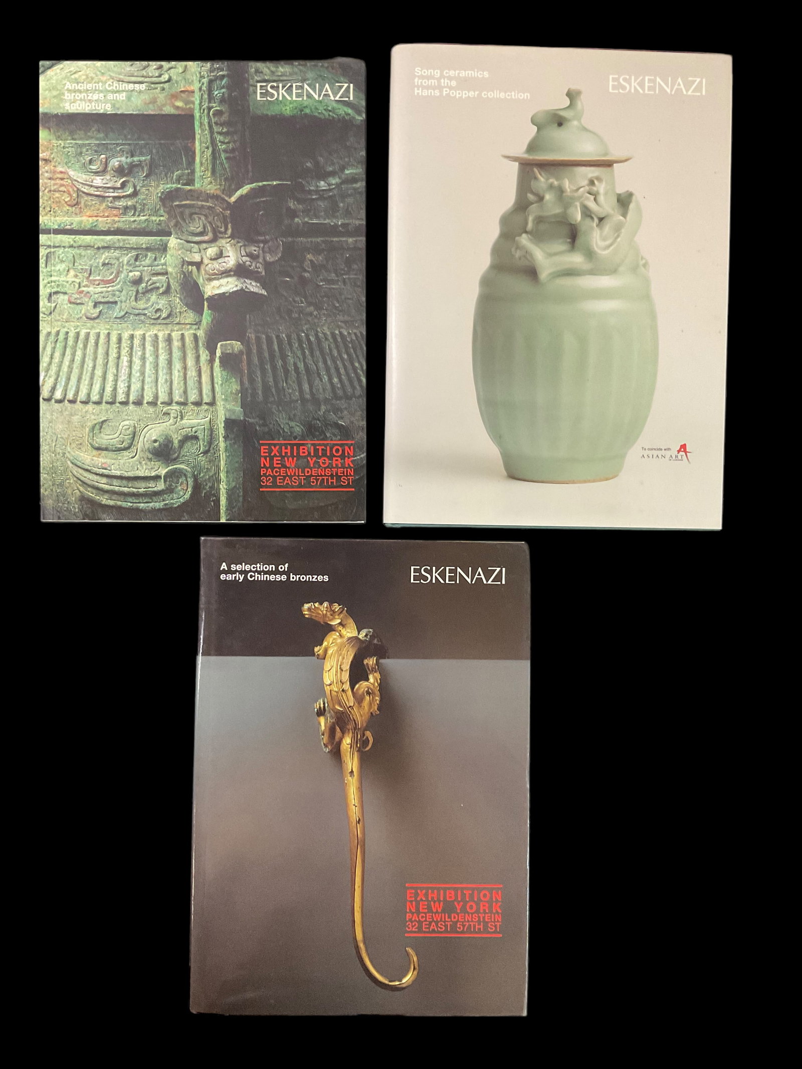 Group of 3 Eskenazi Books, 2005-2006: Group of 3 Eskenazi Books, 2005-2006 1) Ancient Chinese bronzes and sculpture, 2005, ISBN: 1873609205, 2) Song ceramics from the Hans Popper collection, 2005, ISBN: 1873609213, has Dust Jacket, 