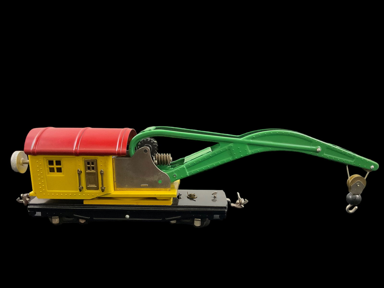 Lionel Prewar O Gauge 810 Crane (1940-1942) Yellow Cab Red Roof (1 of 8)