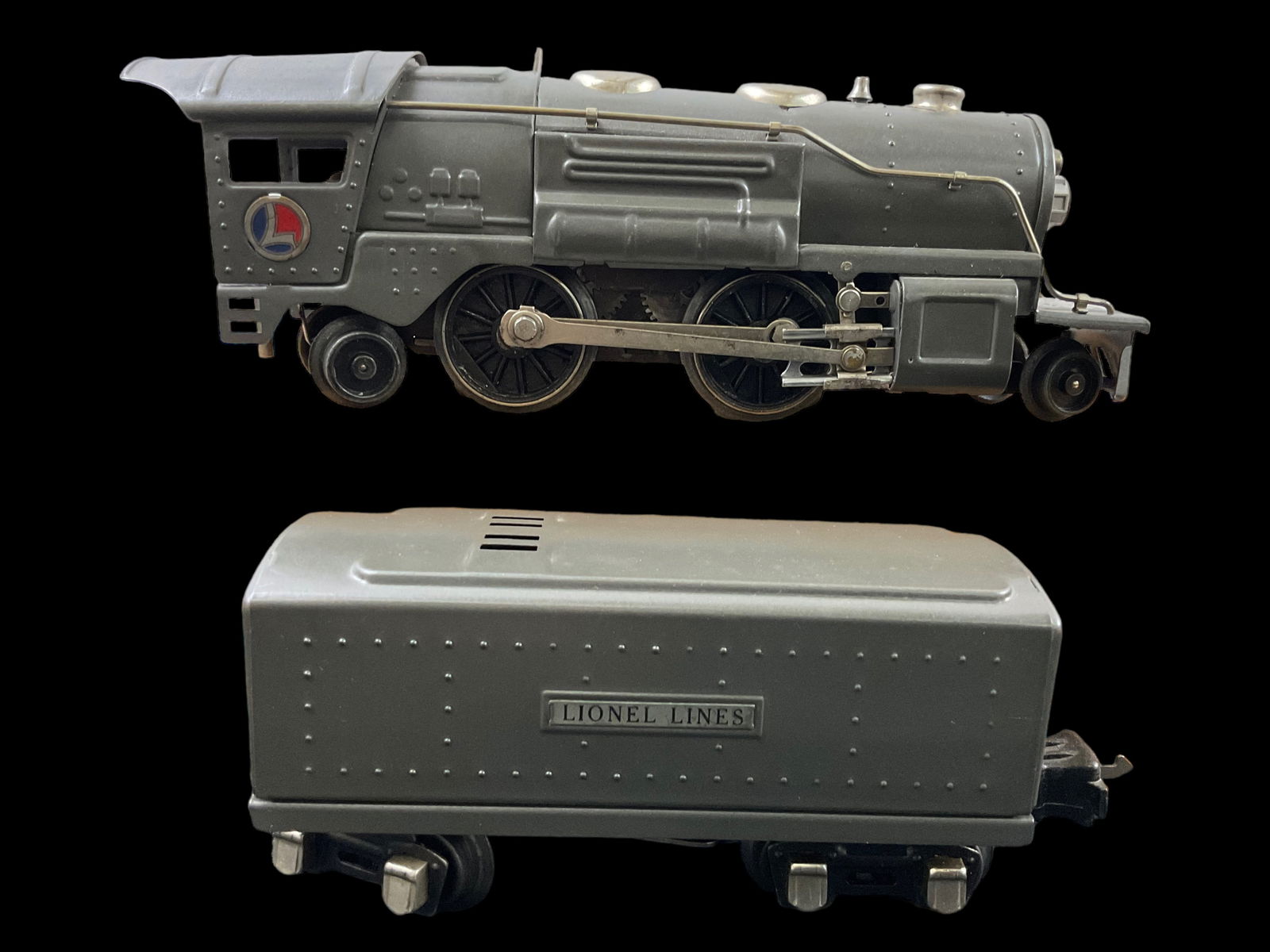 Lionel Prewar O Gauge 259E Steam Locomotive E-Unit Reversing and Tender Refinished Tinplate (1 of 11)