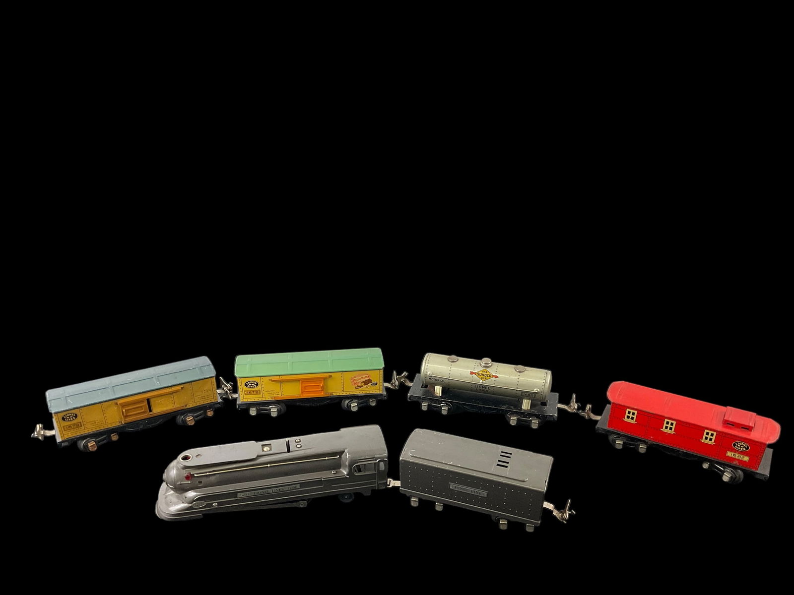 Lionel Prewar O Gauge 1688E Torpedo 2-4-2 Locomotive Train Set (1 of 8)