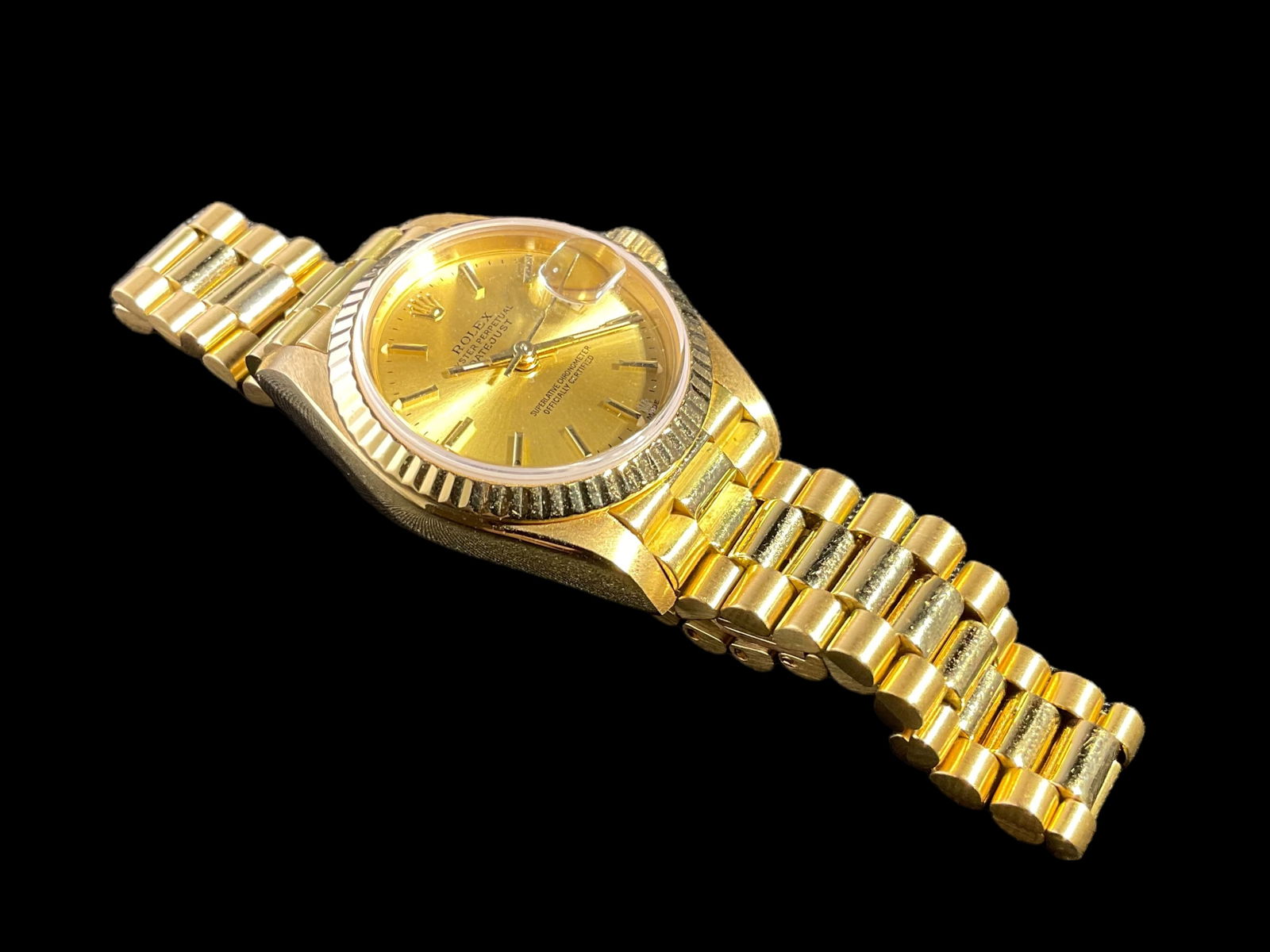 18 kt Yellow Gold Ladies Rolex, Oyster Perpetual, Datejust Wrist Watch 1984 (1 of 12)