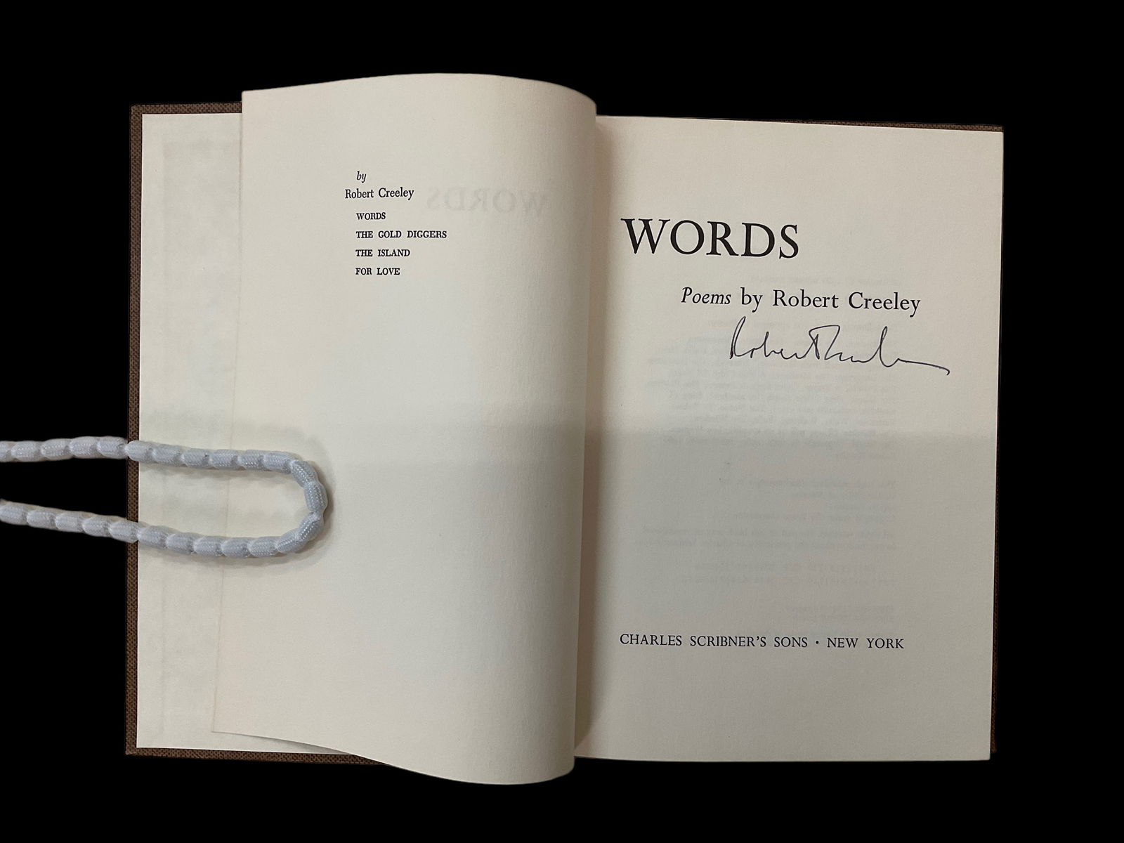 Words Poems by Robert Creeley, Signed, 1967 (1 of 8)