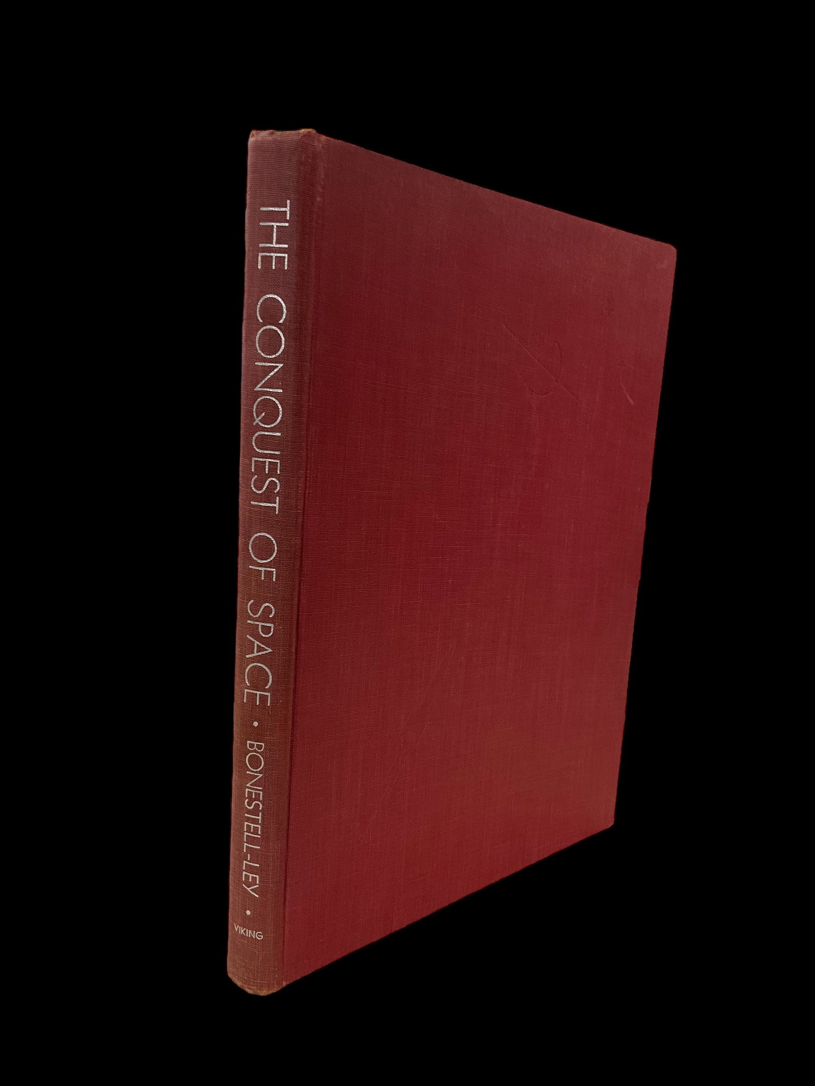 The Conquest Of Space by Willy Ley and Chesley Bonestell 1956 Illustrated: The Conquest Of Space by Willy Ley and Chesley Bonestell, 1956, The Viking Press, Eighth Printing, No Dust Jacket, with colored renderings, Condition bumped corners, shows wear, see photographs