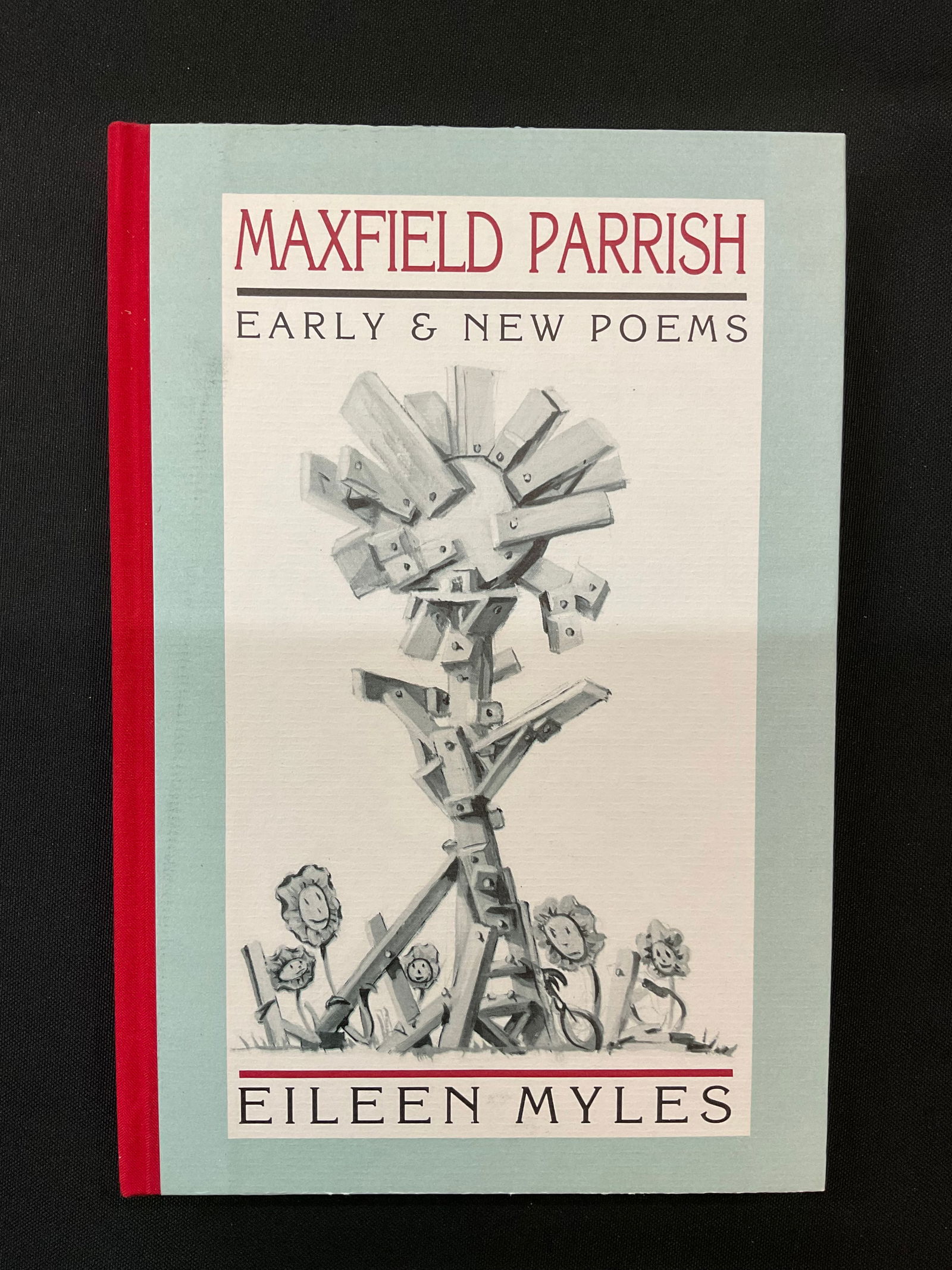 Maxfield Parrish Early & New Poems Eileen Myles 1995 Edition of 200: Maxfield Parrish Early & New Poems, Eileen Myles, Black Sparrow Press, 1995, Edition of 200, illustrated color boards with red cloth spine and paper label, with protective cover, Condition very go