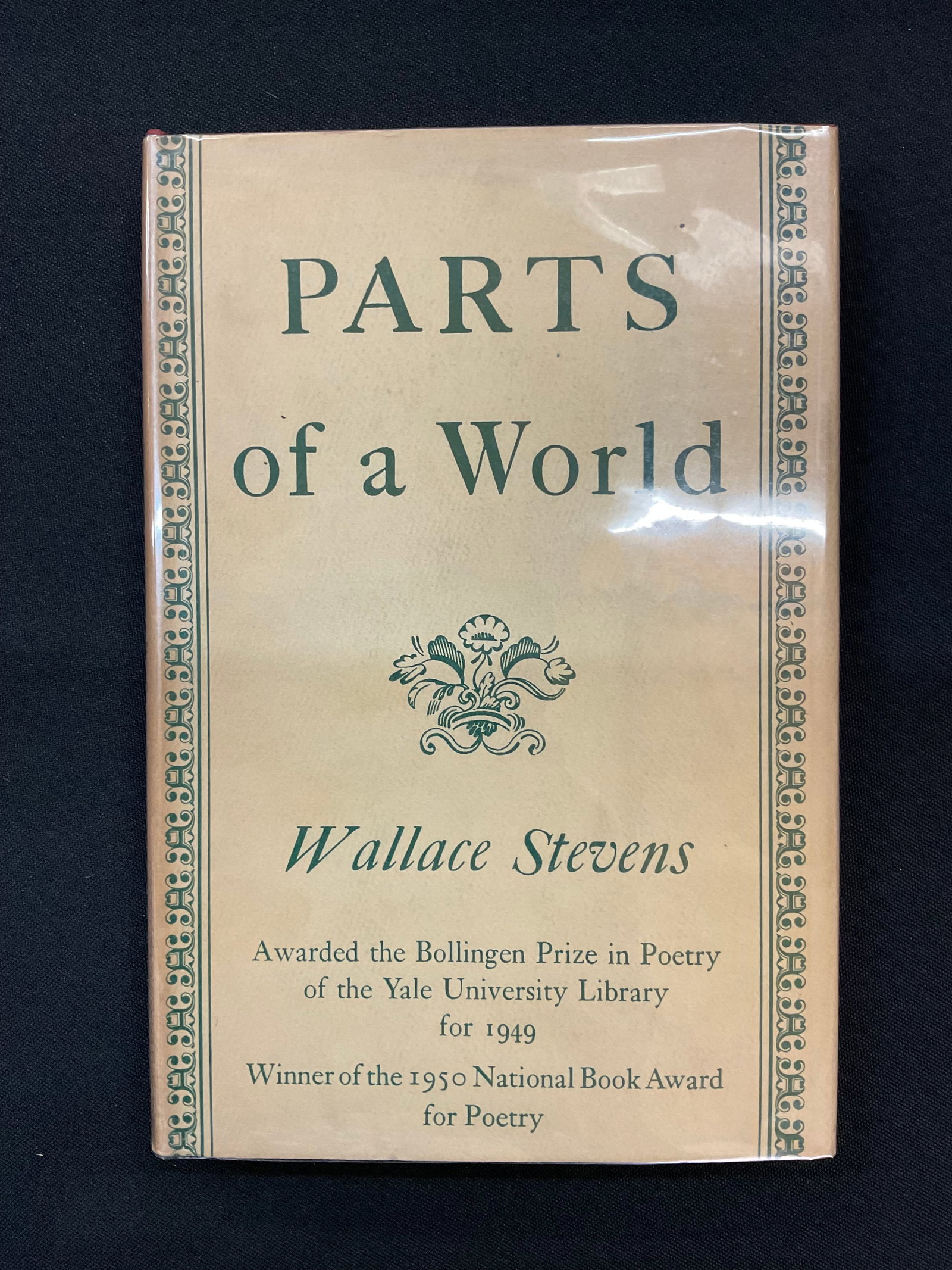 Parts Of A World by Wallace Stevens 1951: Parts Of A World by Wallace Stevens 1951 Alfred A. Knopf, Stated 3rd Printing June 1951, Winner of the 1950 National Book Award for Poetry Dust Jacket and Mylar Cover Condition stain on back outside c
