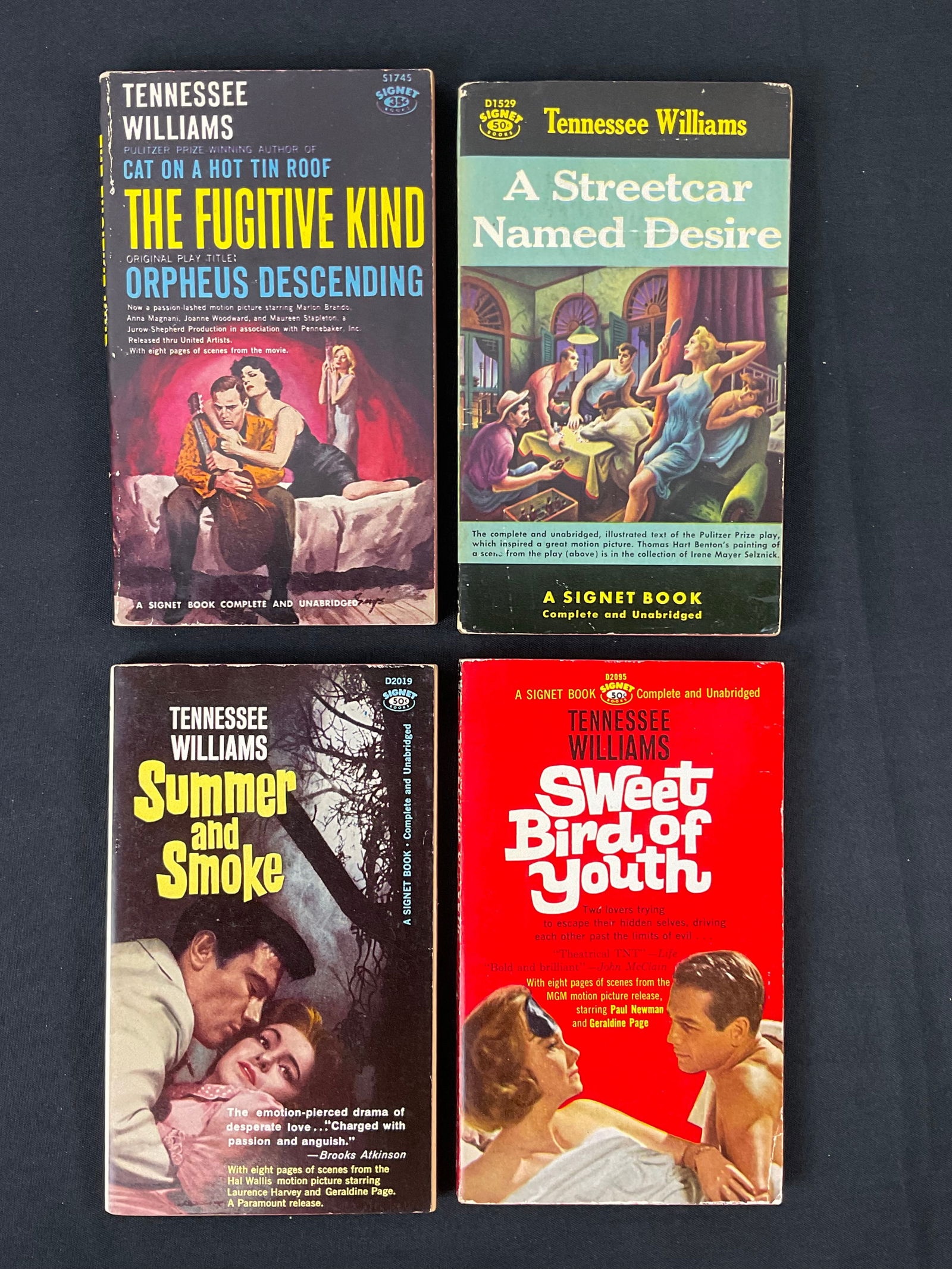 Collection Of 4 Paperback Books by Tennessee Williams 1960 to 1962 (1 of 7)