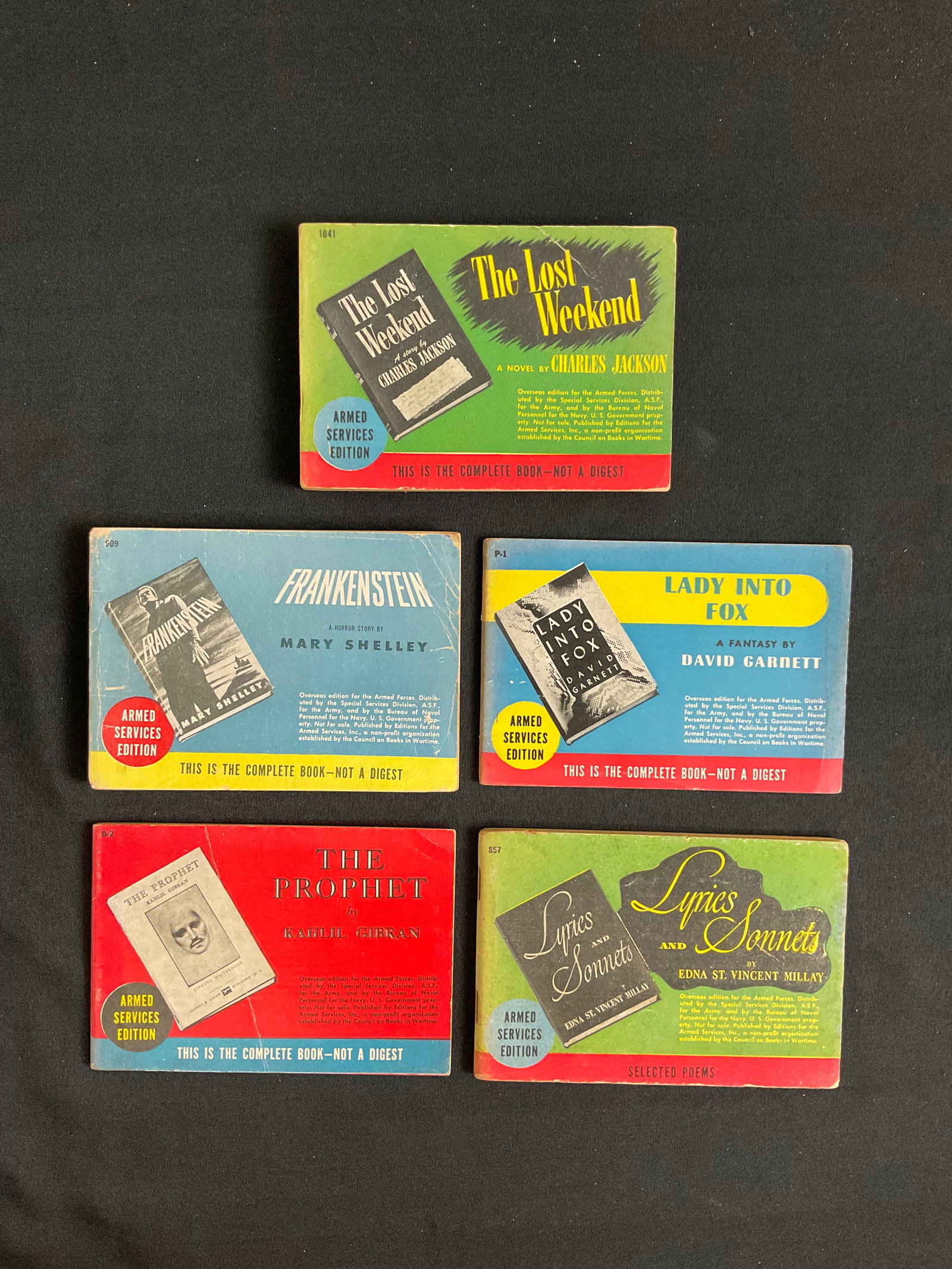 5 Vintage WWII Armed Services Divisions Booklets Frankestein The Prophet (1 of 3)