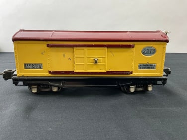 Lionel Prewar O Gauge 2814 Boxcar Lionel Lines Automobile Furniture