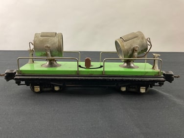 Lionel Prewar O Gauge 2820 Green Floodlight Car