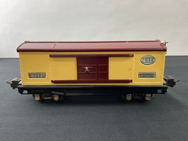 Lionel Prewar O Gauge 2814 Boxcar Lionel Lines Automobile Furniture