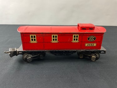 Lionel Prewar O Gauge 2682 Lithographed Caboose (1938-42)