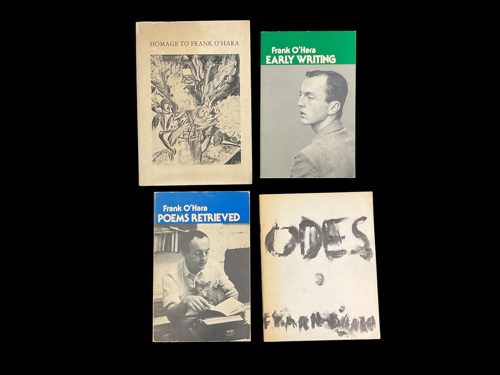 4 Books by Frank O'Hara, Odes, Early Writing, Poems Retrieved, Homage To, 1969 through 1978 (1 of 17)