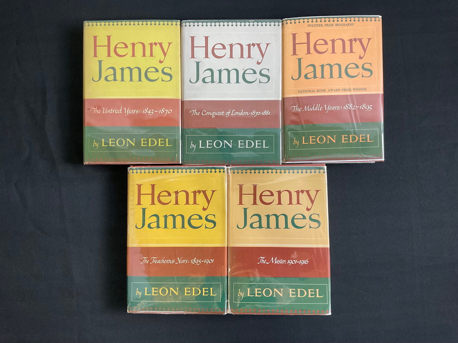 5 Volume Set of Henry James by Leon Edel , 2-1st Editions, 1953 to 1972 (1 of 13)