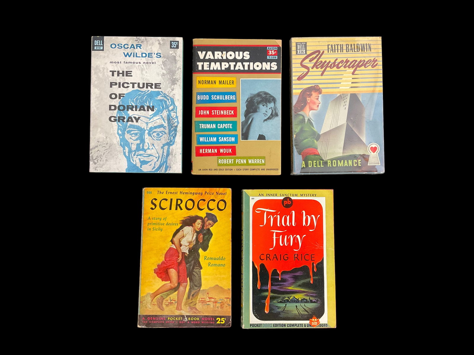 Collection of 5 Vintage Paperbacks Books, 1931 to 1958 (1 of 4)