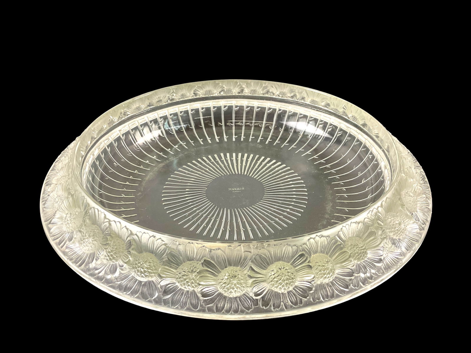 Rene Lalique Crystal Bowl Marguerites Collection (1 of 8)