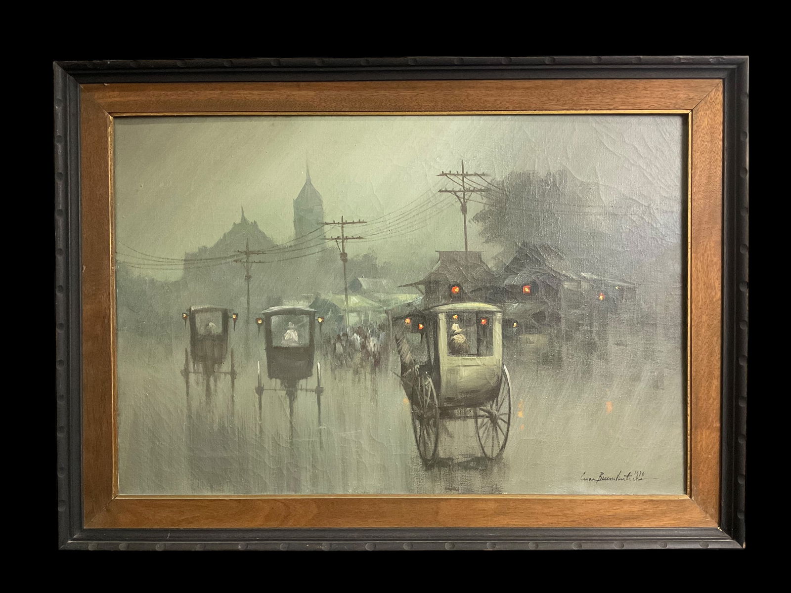 Cesar Buenaventura/Filipino signed and dated Original Oil on Canvas (1 of 8)