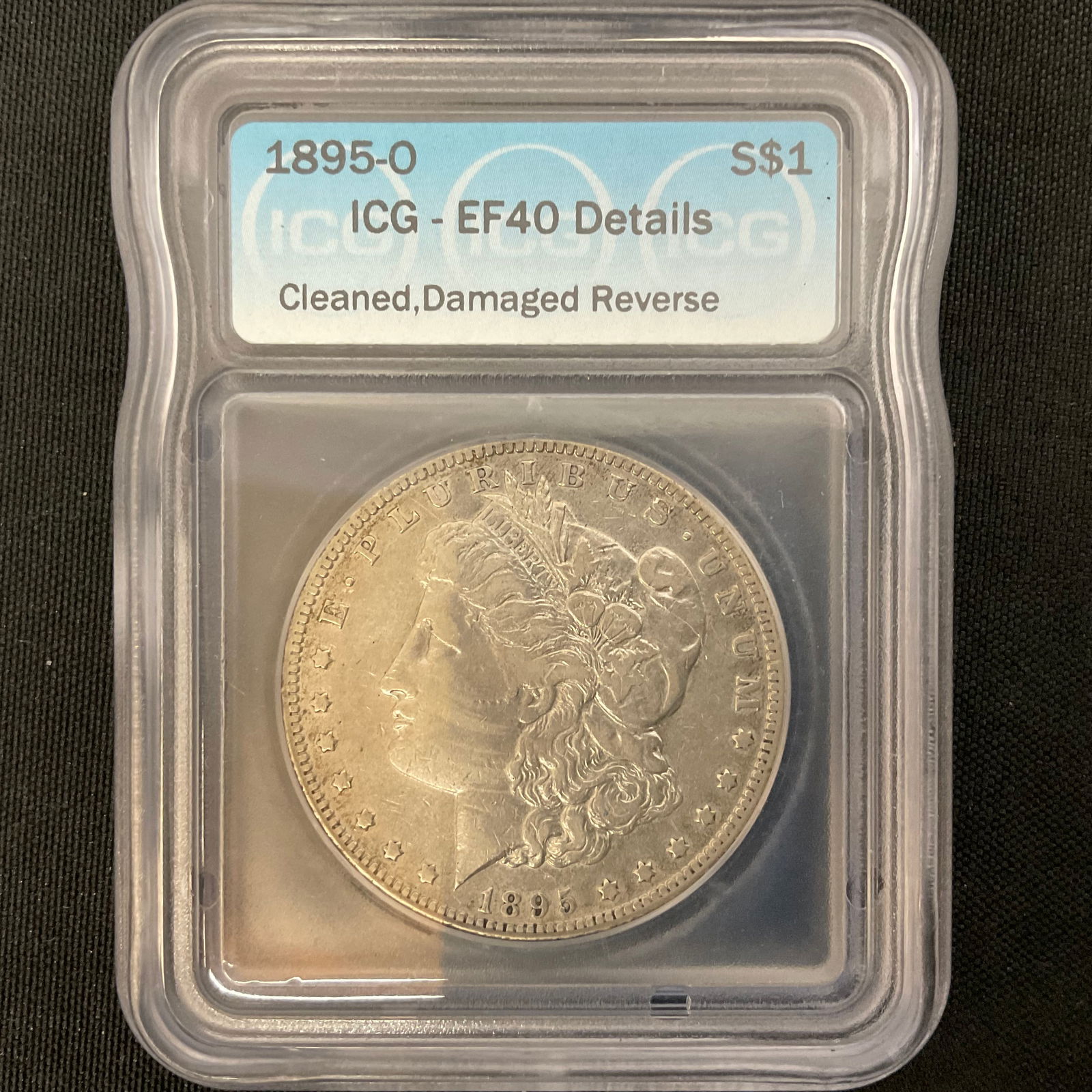 1895 O Morgan Silver Dollar EF40 (1 of 4)