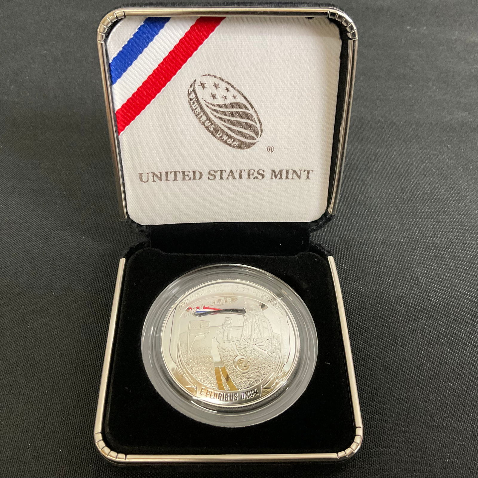 2019 P Apollo 11 50th Anniversary .999 Proof Silver Dollar with COA (1 of 9)