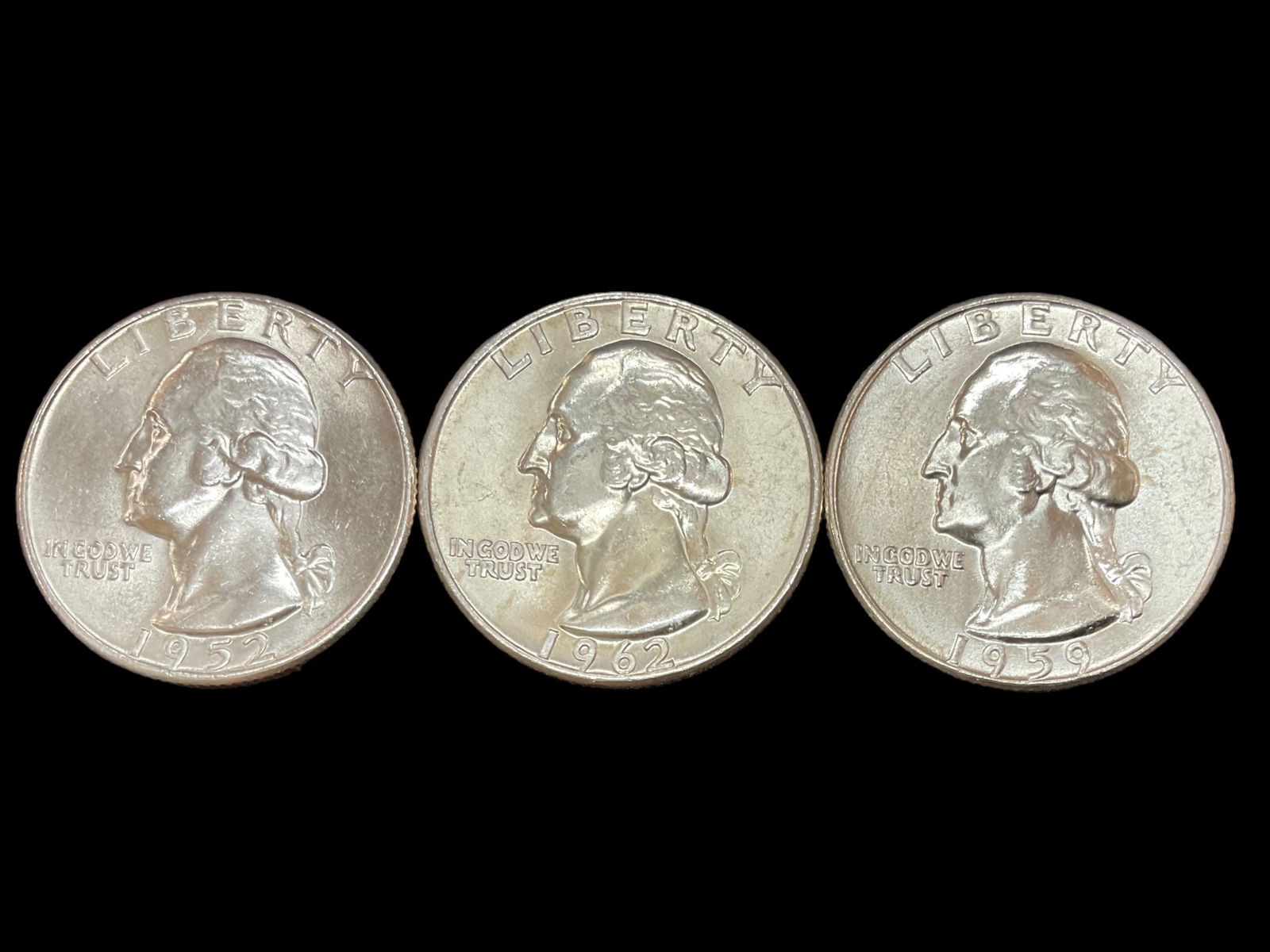 Group of 3 Washington Silver Quarters (1 of 8)