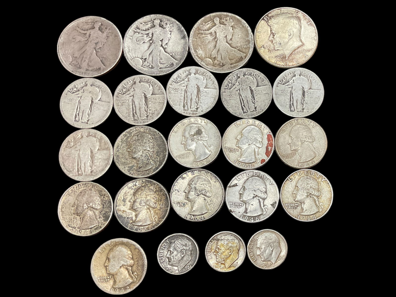 Group of 23 Mixed US Silver Coins (1 of 8)