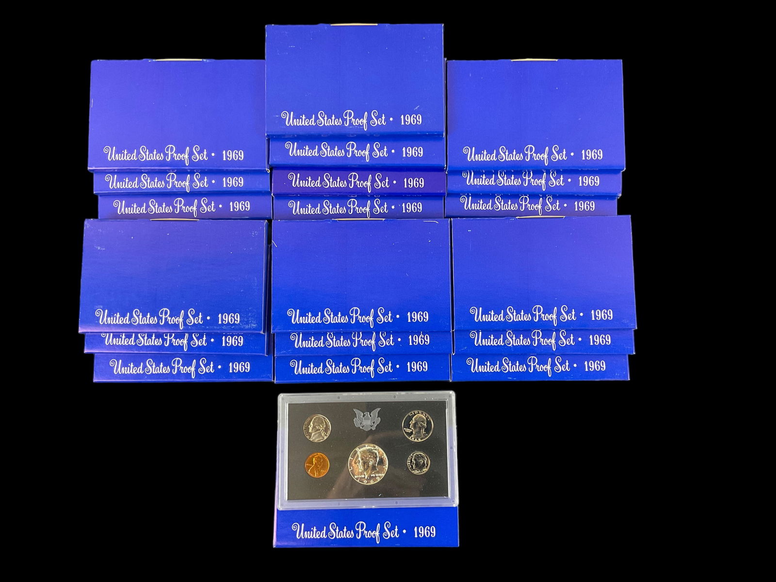Group of 20 US Mint Proof Sets, 1969 (1 of 4)