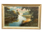 Florida Highwaymen Painting Sam Newton (American, b 1948) Oil on Board