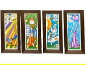 Le Batard, David (LEBO) “Cat Season Multiples" Acrylic Paintings on Canvas, 2021 with COA