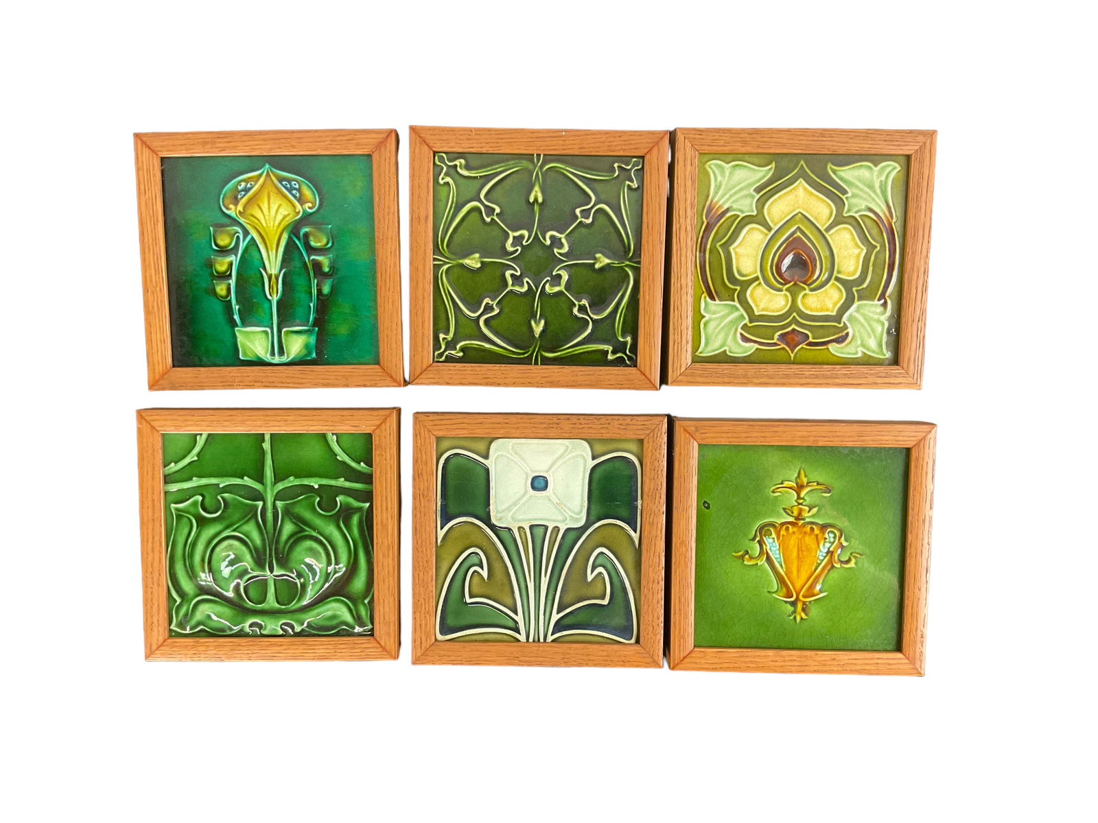 Set of 6 T & R Boote English Framed Decorative Tiles (1 of 11)