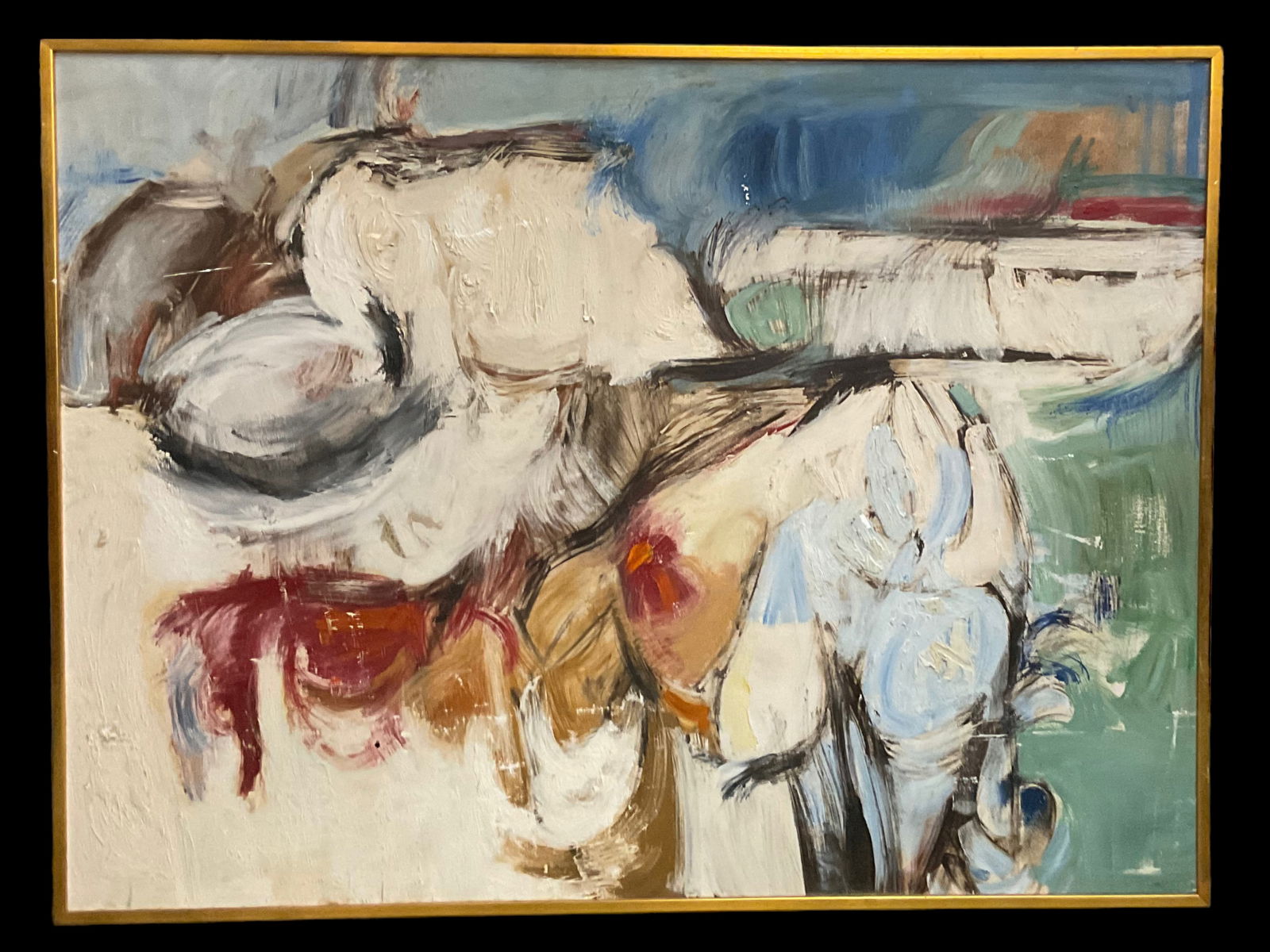 Large Colorful Abstract Original Oil On Canvas (1 of 11)