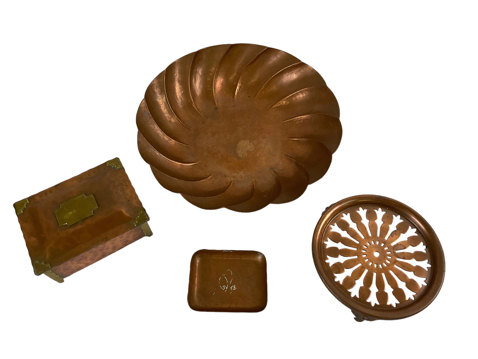 4 Copper Items by Various Makers (1 of 10)